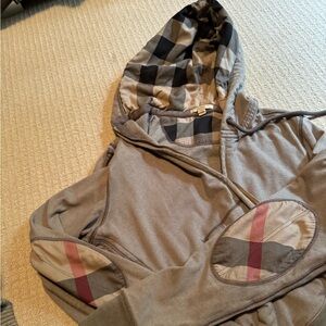 Burberry zipper hoodie.